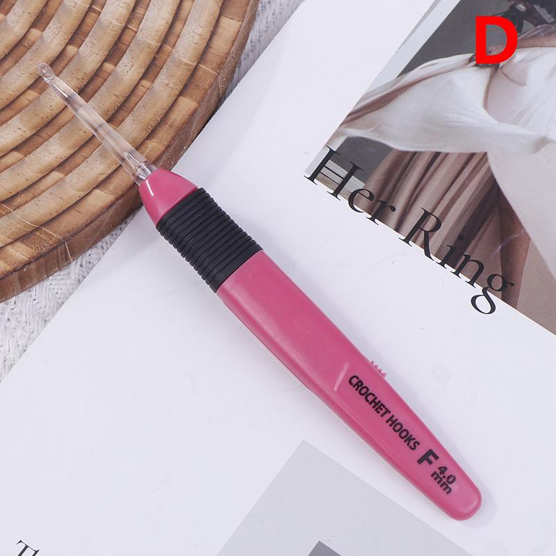 

1 шт. светодиодные крючки для вязания крючком светящиеся крючки для вязания спицы иглы для вязания крючком ковровый крючок DIY ткачество швейные принадлежности 4.0mm