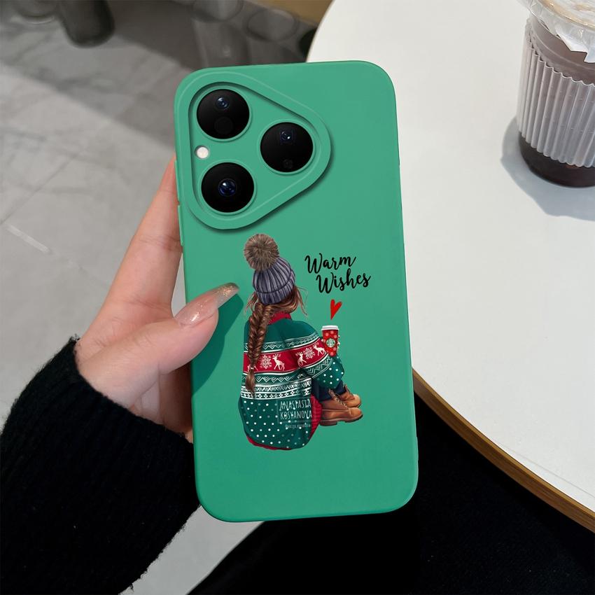 For Huawei Nova Y61 Y70 Y72 Y90 4E 5T 6 7 8 9 SE Pura 80 Pro Phone Case Cool Girls Pattern Screen Protector Anti Slip Shell For Huawei Silicone Casing