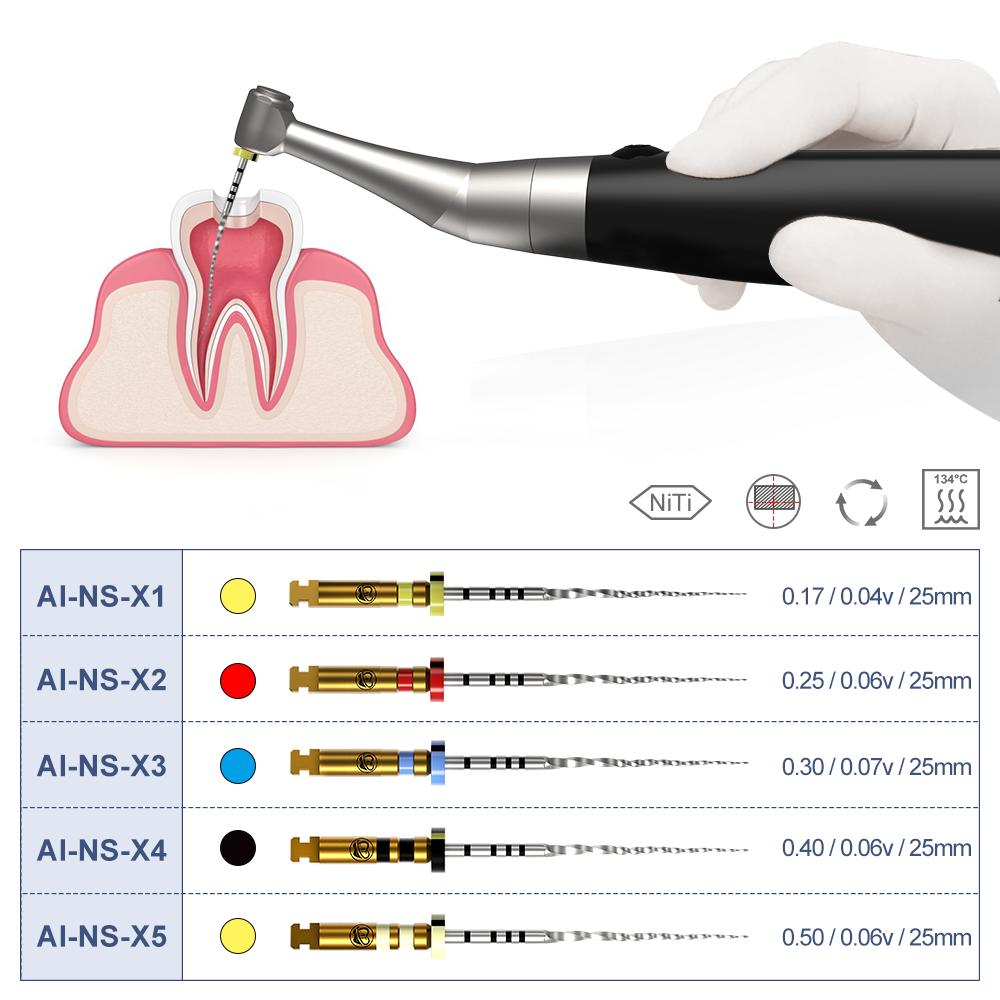 AI-NS любящий файл Корневой канал Переменная конусность Серпантинная форма Следующая — фото 12