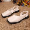 Fashion 2025 Fashion Comfortable Loafers Shoes Summer Edition Baotou Sandals for Women Non Slip Square Head for One Foot Lazy Flats