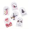 100Pcs Merry Christmas Tags Kraft Paper Card Gift Label Tag DIY Hang Tags Gift Wrapping Decor Gift Card