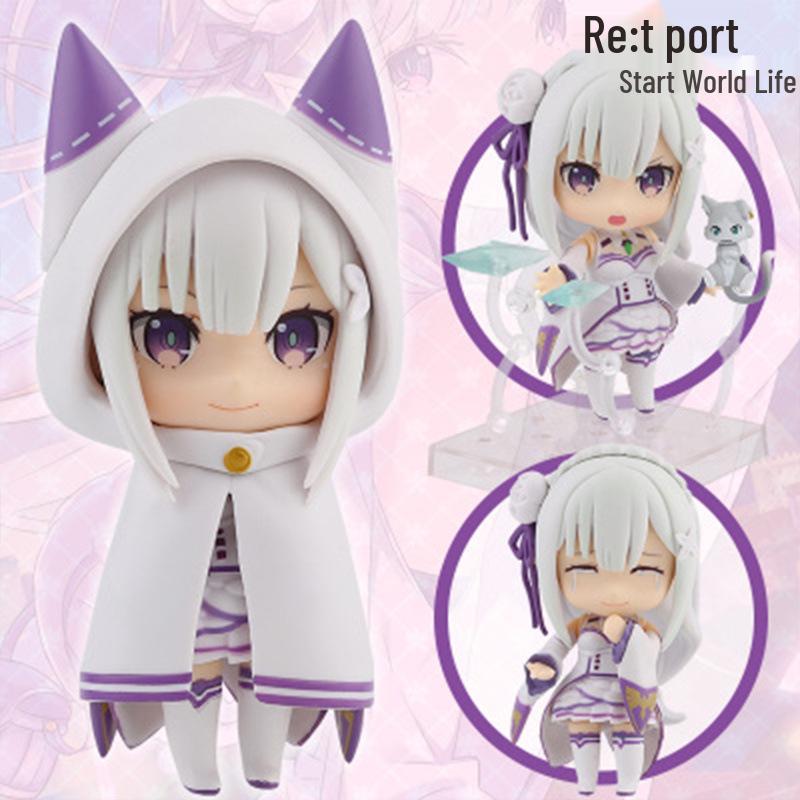 Q Version Anime Girl Figure: Cute, Beautiful, Replaceable Face Toy Ornament - Ideal Birthday Gift