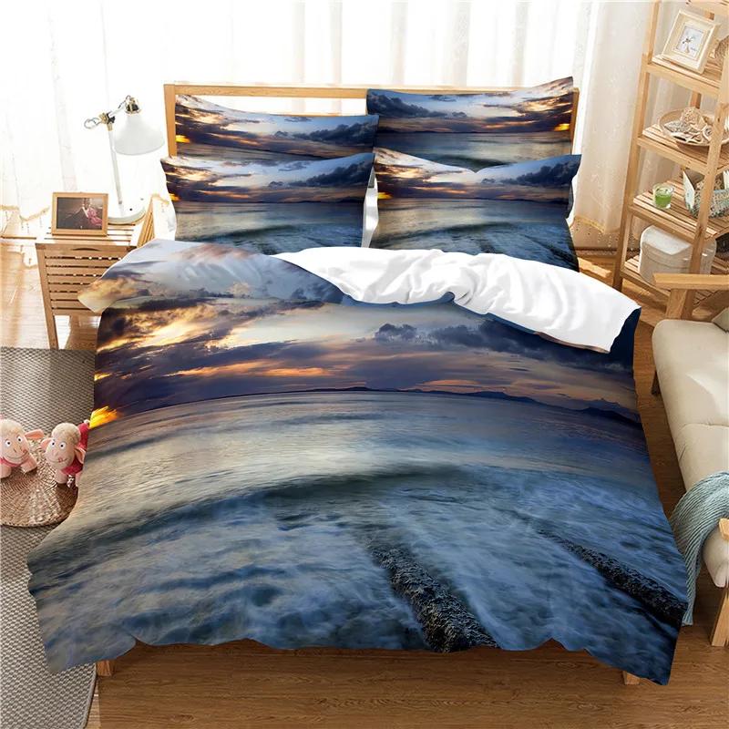 100% Polyester Bedding Set US CalifKing Winter Bedroom Duvet Cover Pillowcaes Home Textile Set Dropshipping Wholesale Customized