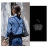 Women's French Retro Blue Denim Shirt - Stylish Layered Autumn/Winter Commuter Top