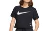 Crop Tops Women's Black Crew Neck Moderate DB3873-010