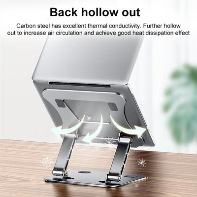 Suporte para Laptop Ajustável Liga de Alumínio Notebook Laptop Até 17 Polegadas Suporte para Tablet Suportes Dobráveis Portáteis Suporte de Resfriamento