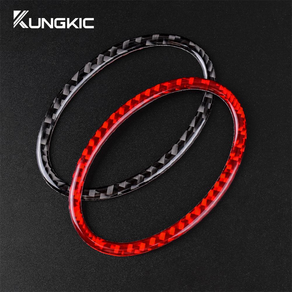 Real Soft Carbon Fiber Sticker for Subaru Impreza STI 2002 2003 2004 Car Air Conditioning Accessories Trim Center Control Cover