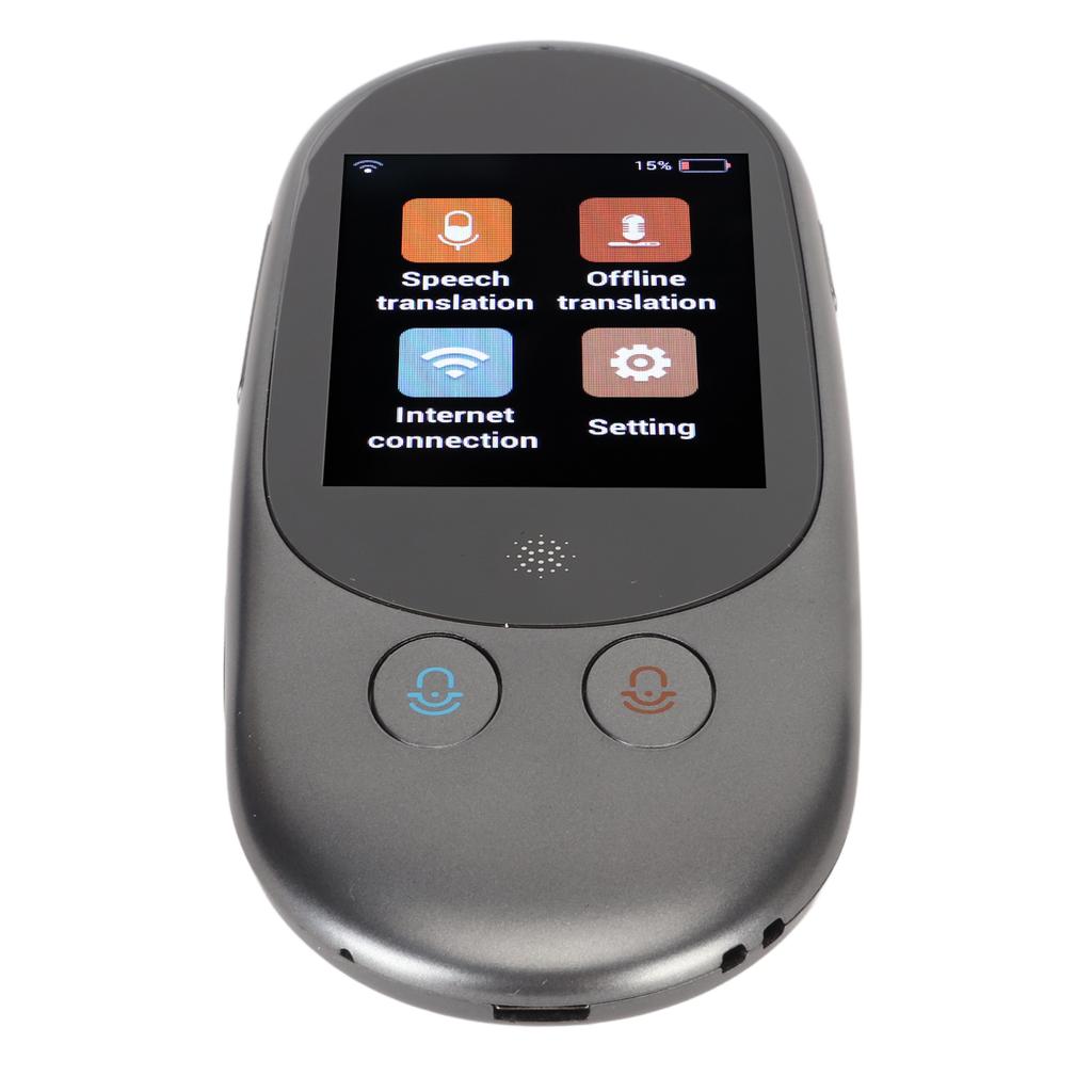 Language Translator Device 126 Different Languages 2.4inch LCD Touch Screen Portable Smart Voice Translation Device
