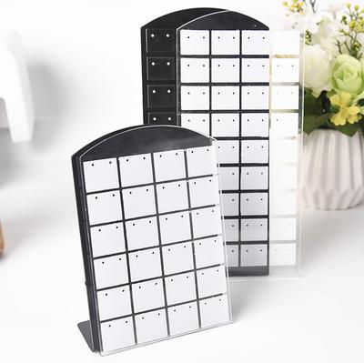 48/72 Holes Creative Jewelry Earrings Studs Display Rack Portable Necklace Stand Storage Holder Fashion Organizer Storage Box