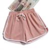 Girl Shorts Thin Wide Leg Drawstring Elastic Waist Casual Mid Waist Short Pants Running Yoga Sportwear