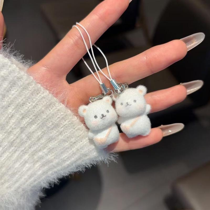 Decoración de Osito Lindo y Peludo Regalos Amantes de los Osos Mujeres Niñas Llavero de Oso Kawaii Llavero de Oso Lindo
