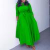 Damen Frühling/Sommer Neue Mode Temperament Binden Afrikanisch Übergröße Maxikleid Importiertes Kleid
