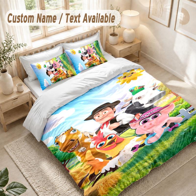 La Granja De Zenón Bedding Set, 1 Duvet Cover & 2 Pillowcases Soft Comfortable Bedroom Home Textile Decor