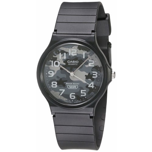 

Casio Men s Classic Camouflage Quartz Watch with Resin Strap, Black, 15 (Model: MQ-24-8CLCK)