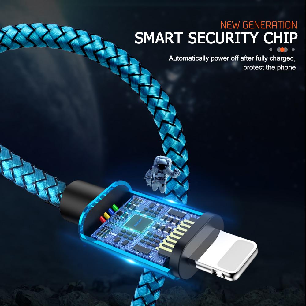 1m 2m 3m USB Nabíjecí Kabel Datový Kabel Pro Apple iPhone 7 8 Plus 6 5 S 6S 10 11 Pro X XR XS Max iPad Rychlé Nabíjení Dlouhý Kabel pro i Phone