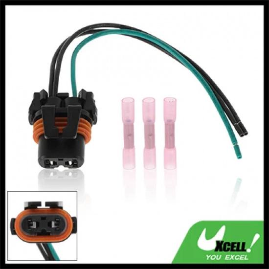 UXCELL Halogen Bulb Connector Pigtail Wiring Harness for Fiat 500 Female Wiring Harness Socket Pigtail Cable for Headlight 1 Pc