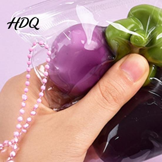 Slow Rebound Mangosteen Toy 1/3Pcs Simulated Squeeze Rising Anxiety Stress Relief Sensory Fruit Fidget Portable Ball Relaxation