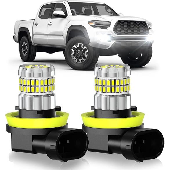 Fit For Toyota 4Runner 2003-2009 Fog Light Bulbs Or DRL, 13000LM Super Bright 360° Illumination 9005/9145/H10 Fog Lights, 6000K Cool White Upgraded