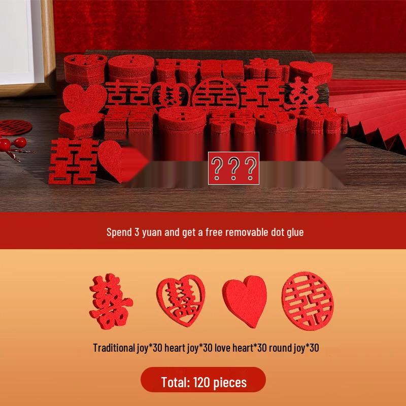 Double Happiness Wedding Bed Decor: Hand-Thrown Fruit Plate & Creative Scattering Decoration