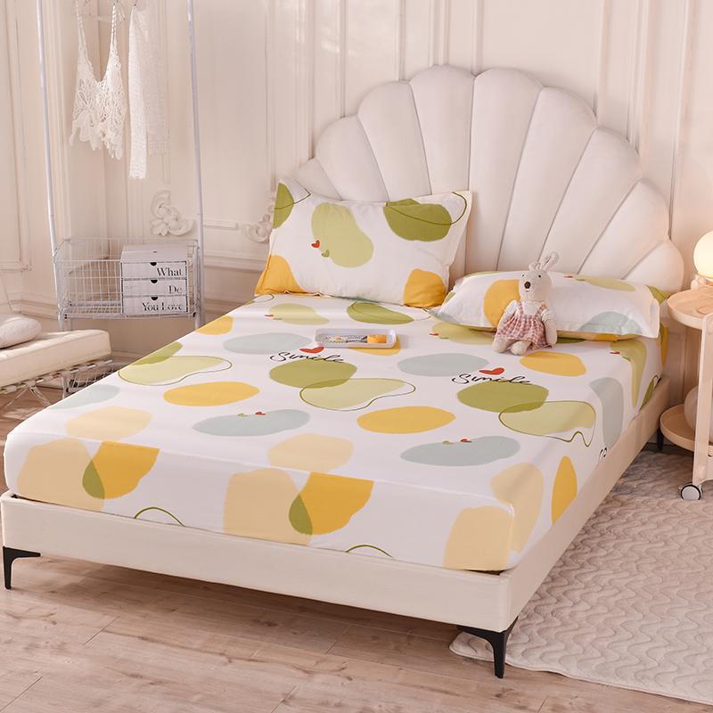Fitted Sheet Home Bed Cover Summer Spring Winter Mattress Covers With Elastic (Without Pillowcase)