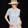 Wudao Natural Washi & Linen Blend Breathable Knit T-shirt
