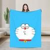 Doraemons Flannel Blanket  Soft Warm Throw Blanket for Home Decor Travel Funny Bedspread Sofa Bed Cover
