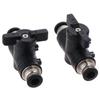2pcs PVC Pneumatic Ball Valve Black Quick Connect Adapter Durable Air Flow Control Valve  Gas