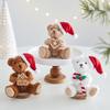 Creative Christmas Teddy Bear Ornament - Christmas Eve Pendant and Scene Decoration
