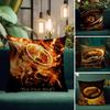 Movie L-Lord Of R-Rings Cushion Cover Natural Linen Pillow Case Double-Sided Print Decorative Sofa Pillowcase Home Decor Gift