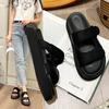 Fashion Thick-bottomed Cool Slippers for Women To Wear Summer New Leisure Sports Word Velcro Beach Slippers for Women