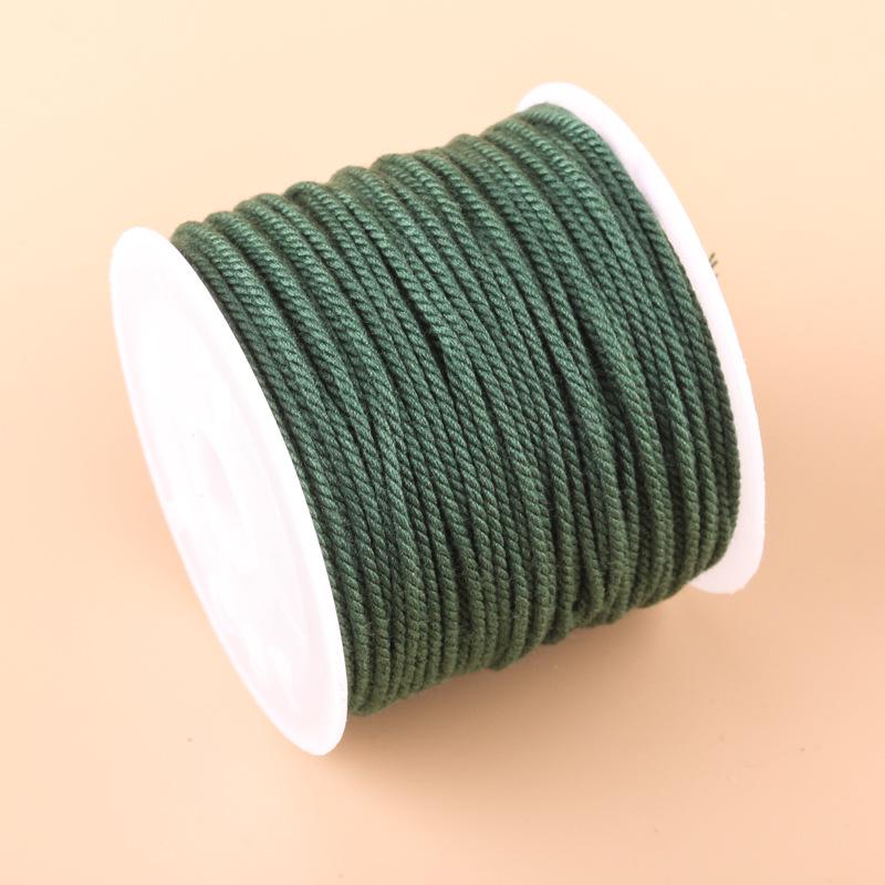 20m Multicolor Tie-Dyed Cotton Thread for DIY Moon Bodhi Bracelet