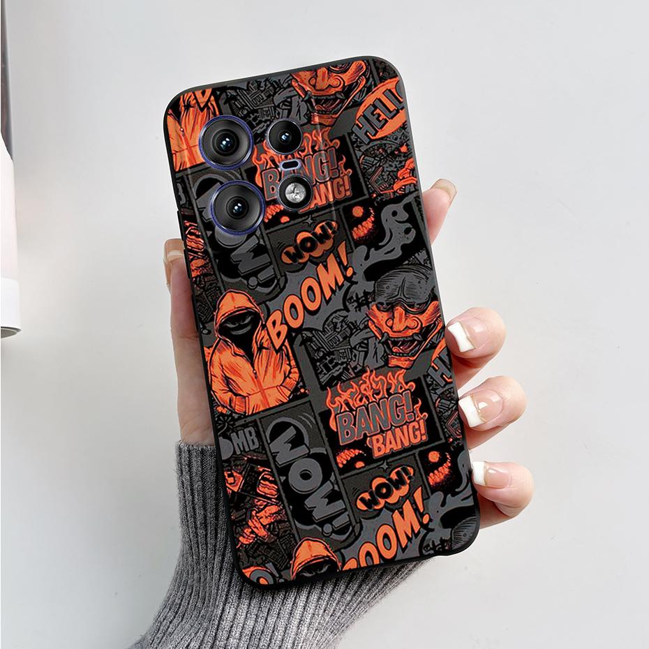 For Motorola Edge 50 Pro Ultra Fusion Case Stylish Pattern Soft Silicone Back Cover for Moto Edge 50 Pro Ultra Fusion Capa Funda