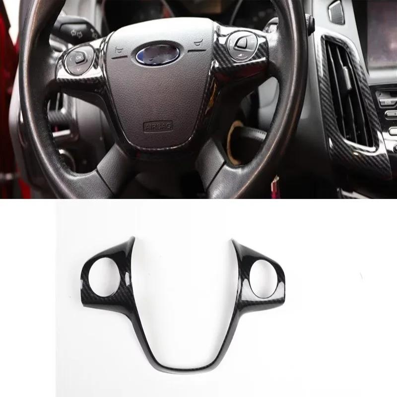 RHD For Ford Focus MK3 2012  ABS Carbon Fiber interior Decoration Accessories door amrest window rise gear  A/C control panle