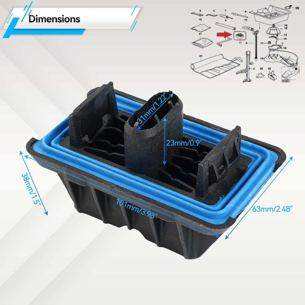 Gumowa podkładka pod lewarek punkt podparcia lewarka wtyczka podpora lewarka podkładka bloku podnoszenia pasuje do BMW