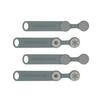 Chokodome Backpack Strap Bundling Parts (Set of 4) Compatible with 25mm Width *Updated ver. (Gray)