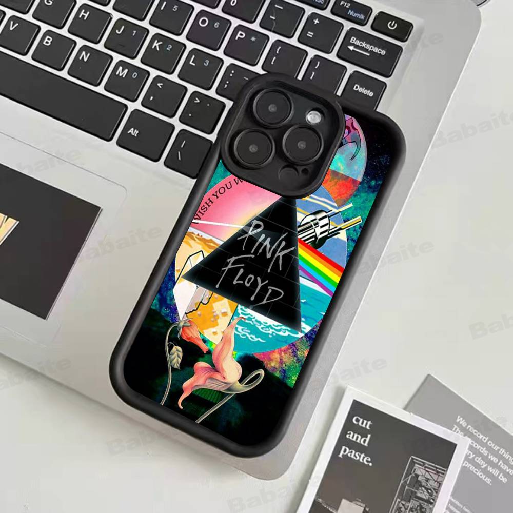 P-Pink-F-Floyds Rock Band For iPhone 17 15 13 12 11 14 Pro Max X XR XS 16 Plus Shockproof Candy Back Cover