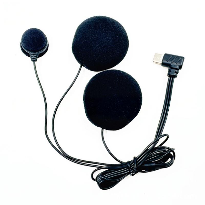 Noise Cancelling Helmet Microphone for Full Face Helmets with USB Type C Port Noise Cancellation