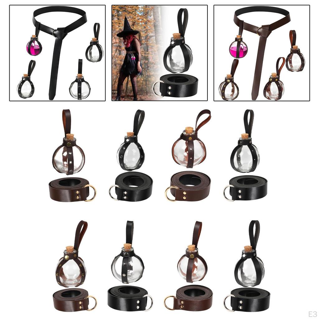 Viking Belt PU Leather Medieval 240cm Renaissance Costume Set Cosplay