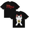 Trendy Graphics Dandadan Funny Cat Meme Oversized T Shirt ONeck Short Sleeve Tshirt Unisex Women Streetwear Casual Cotton Tshirt