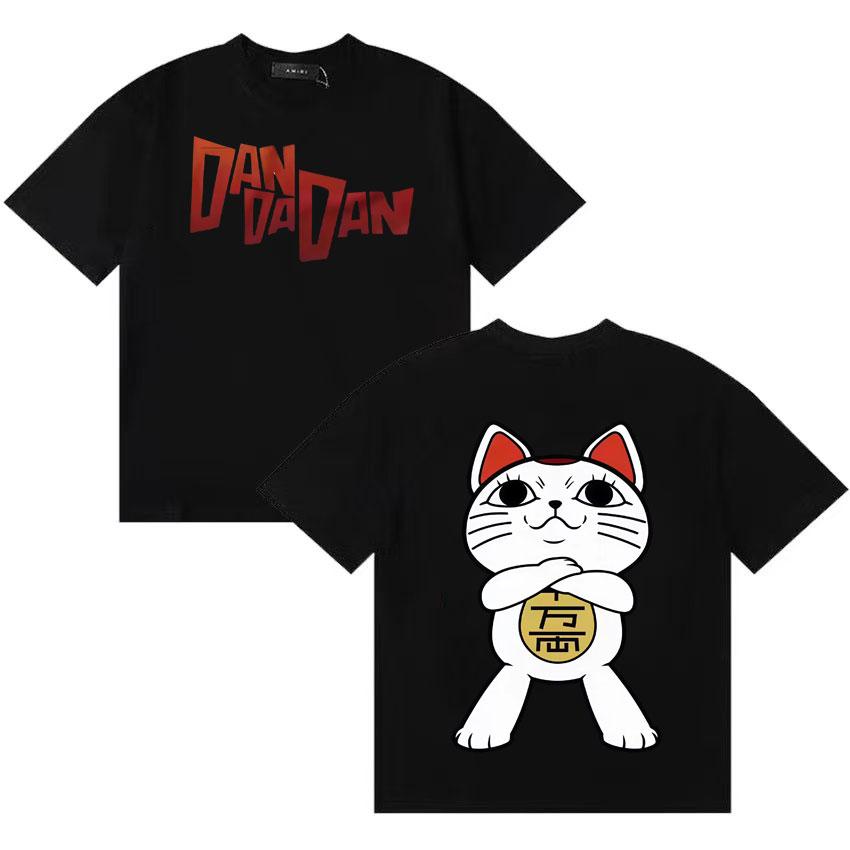Trendy Graphics Dandadan Funny Cat Meme Oversized T Shirt ONeck Short Sleeve Tshirt Unisex Women Streetwear Casual Cotton Tshirt