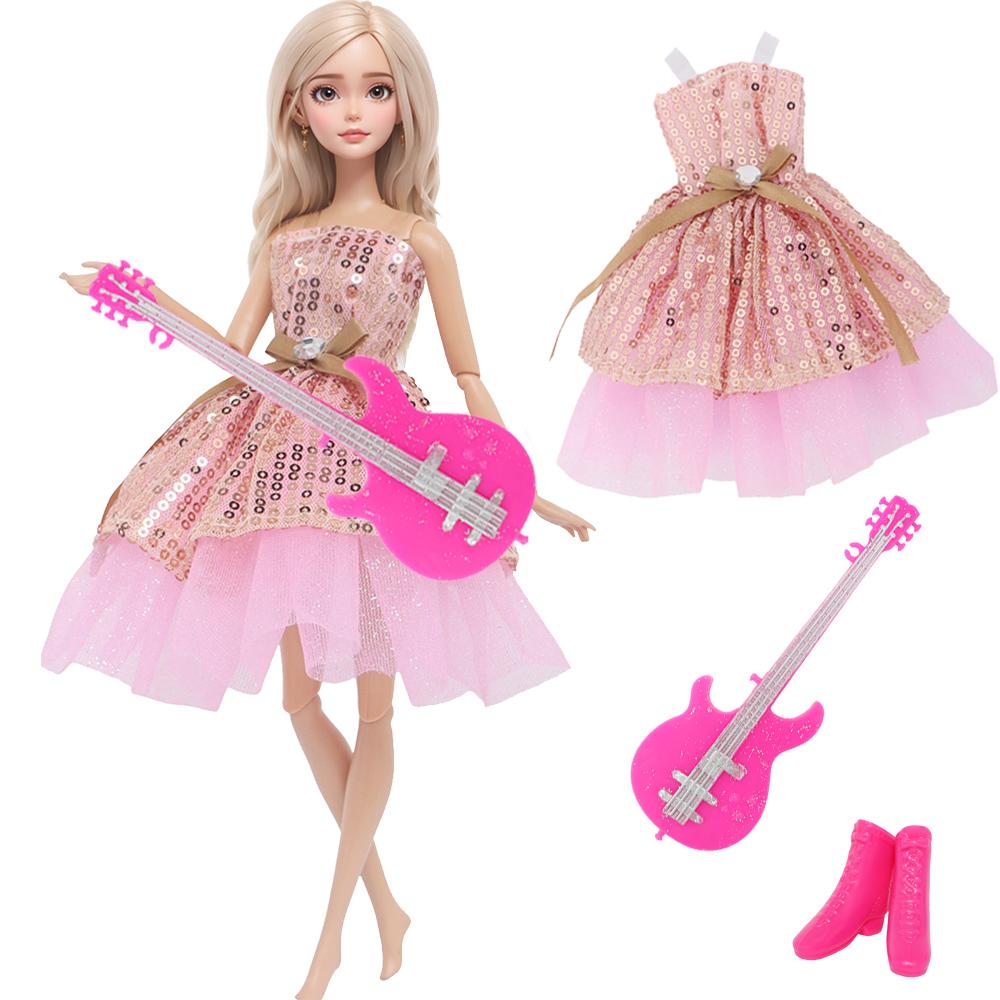 

Модний одяг для ляльки 30 см 11,5 Лялька-дівчинка Принцеса Сукня Бальна сукня з взуттям Намисто Аксесуари Дитячий подарунок