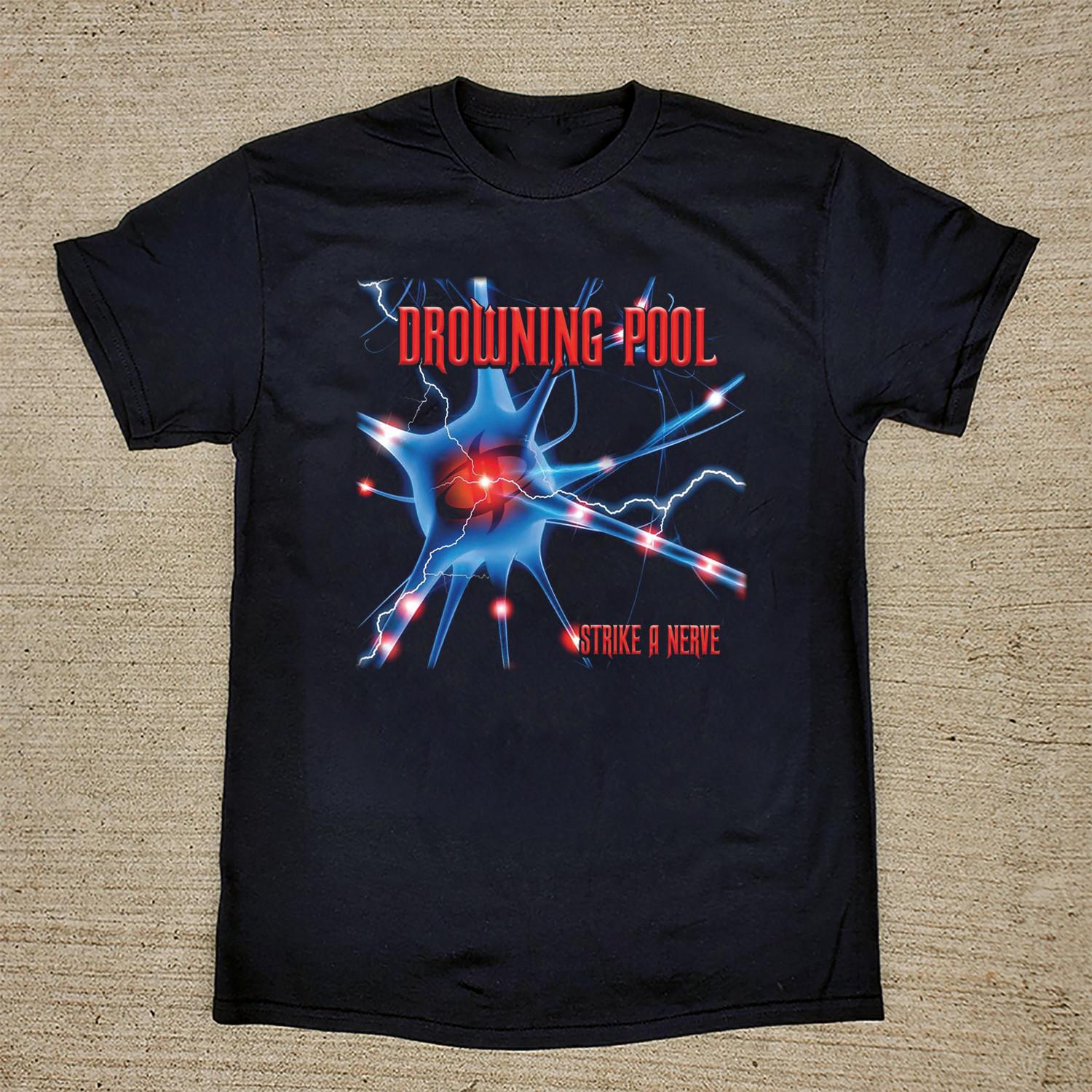 Drowning Pool - Strike A Nerve Album T Shirt Black All Size S-5XL DS19 S