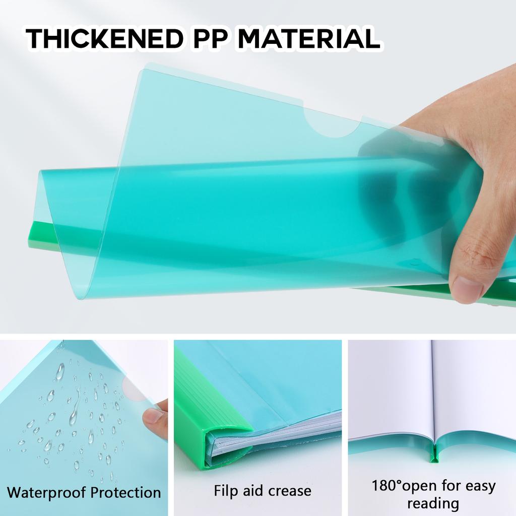 EAGLE Report Covers with Sliding Bar for A4 and Letter Size Paper, Resume Covers Presentation Folders File Document Binder