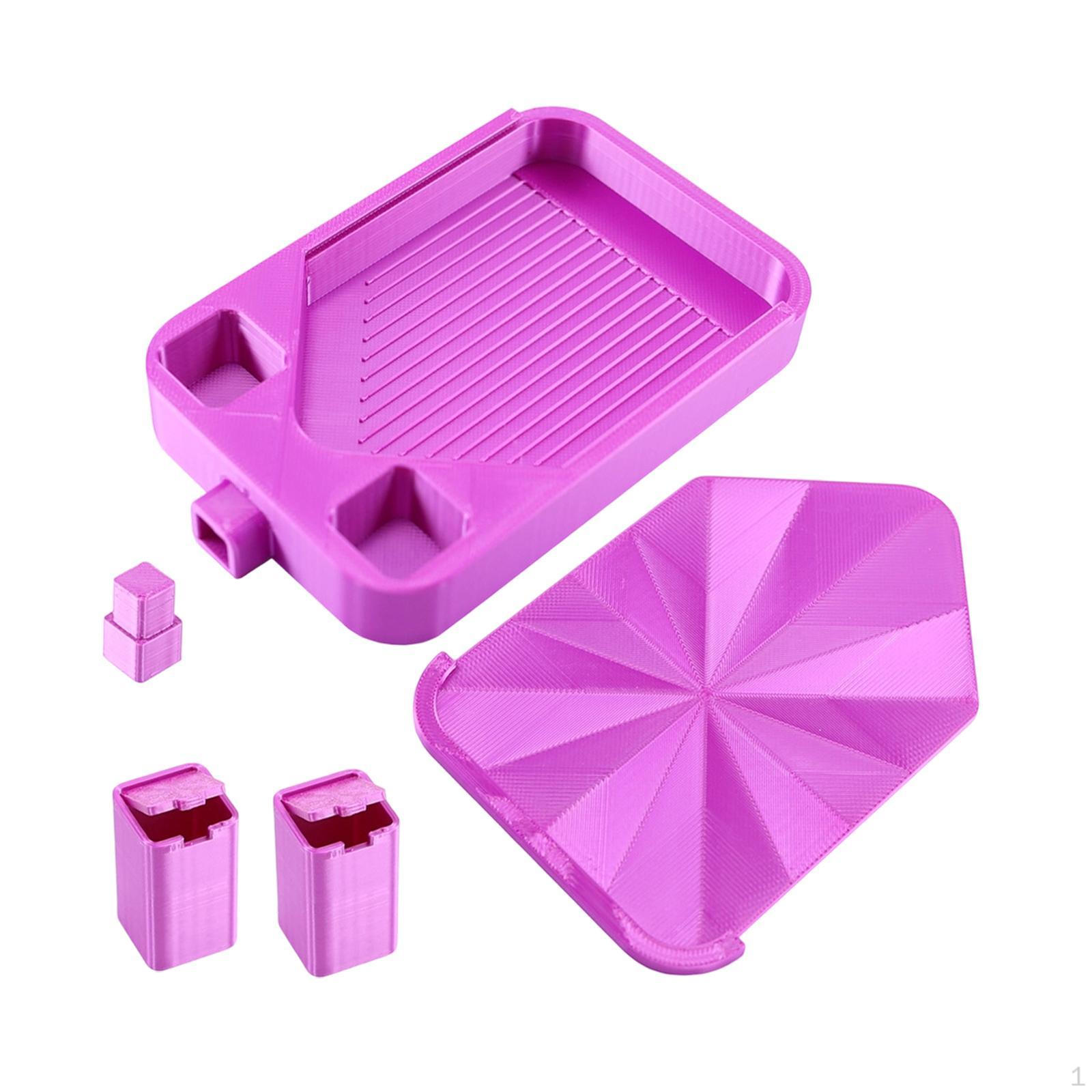 Sorting Tray with Lid, Bead Organizer for Cross Stitch Workshop violet