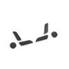 Carbon Fiber Seat Adjust Handle Button Cover Trim 6pc For Tesla Model 3 2017-21