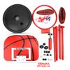 Suporte de Basquetebol de Altura Ajustável 170CM Conjunto de Equipamento de Treino para Jogo Infantil para Interior Exterior
