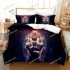 Exquisite 3D Anime JoJo Bizarre Adventure Jotaro Kujo Print Bedding Set Duvet Cover Comforter Bed Youth Kids Girls Boys Gift