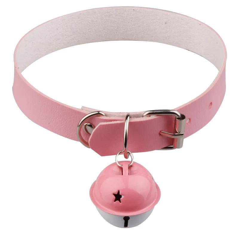 Sexy PU Leather Peach Heart Chain Collar BDSM Bondage Slave Body Harness Necklace Sex Toys for Couple Game