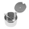 Stainless Steel Sugar Jar With Condiment Containers Lids Reusable Seasoning Storage Jars Kitchen Spice Container Bowl Jar