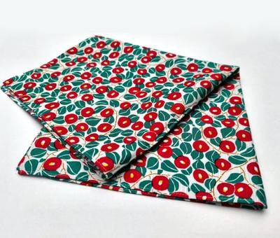 Kyosuke Small Furoshiki Lunch Box Machine Japanese Yumeji Takehisa Japanese-Made Cloth, 50x50cm, 100% Cotton, Washable, Pattern, Camellia,